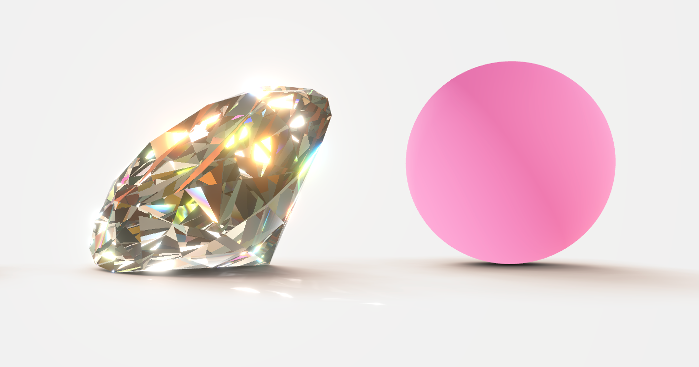 Diamond refraction
